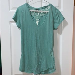 Funky lace back tank top